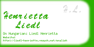 henrietta liedl business card